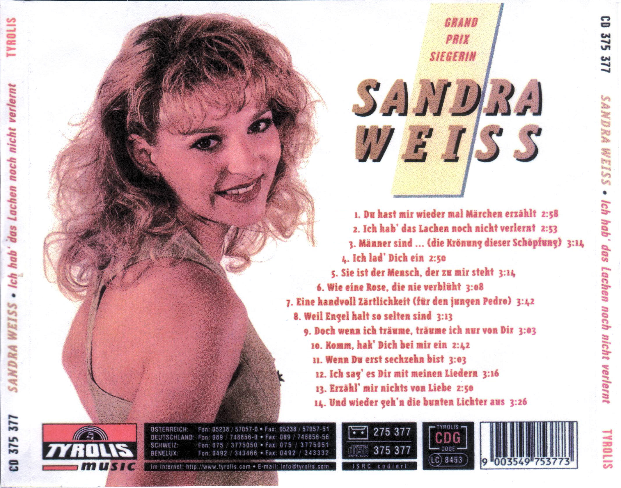 Sandra Weiss 1998 - Ich Hab Das Lachen Noch Nicht Verlernt - SandraWeissDasLachen-b.jpg
