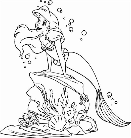 Arielka - Księżniczki Disneya Ariel - kolorowanka 43 - Kopia.gif