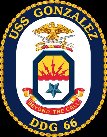godła okrętów - USS DDG-66 Gonzalez.png